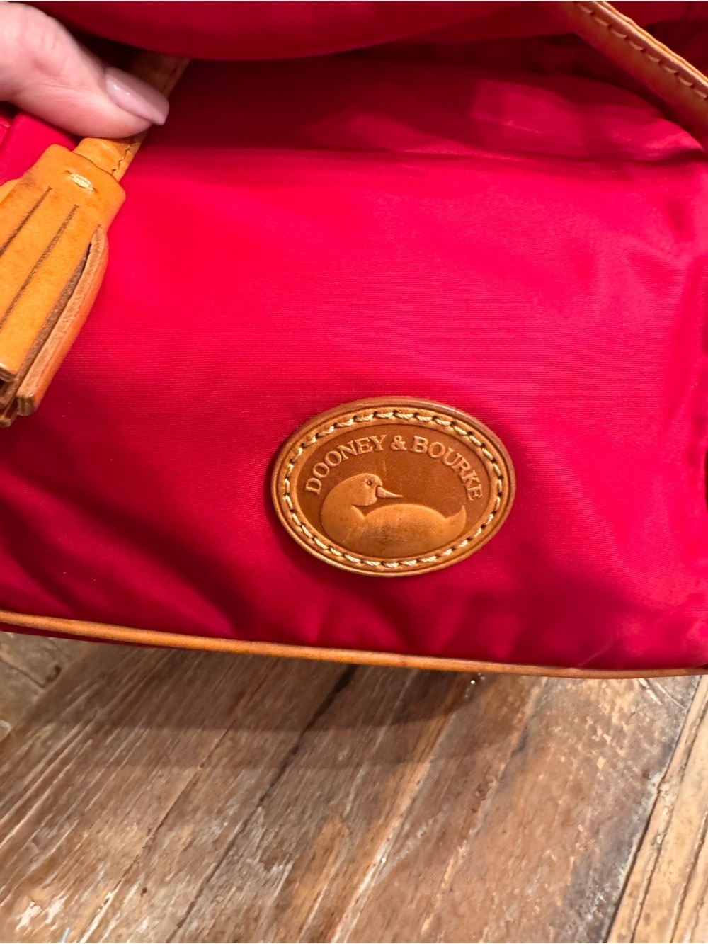 Dooney & Bourke Nylon Backpack with Leather Trim - Picture 2 of 9
